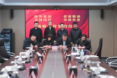 陜外集團(tuán)與周至縣政府、愛(ài)菊糧油、金周?chē)?guó)投、央林實(shí)業(yè)座談交流并簽署戰(zhàn)略合作協(xié)議